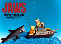 My work is also doing a Peeps competition I did Jaws