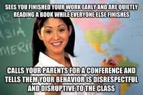 My World History teacher in High School did this three times