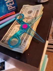 My  year old asked if she could use her new scissors to cut some paper she found Im sure glad I looked to see what she had first Our rent