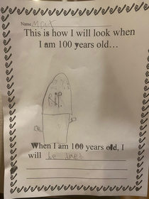 My  year old brought this home from school Statistically he isnt wrong