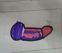 My -year-old daughter handed-in this drawing of a basket on the same day my -year-old daughter proudly shouted out Fck when her teacher asked the class for a word beginning with F Try keeping a straight face in that parent-teacher conference