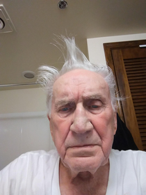My -year-old father-in-law took his first selfie on his iPad and emailed it to us five times
