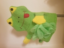 My  year old fianc picked out his own loofah