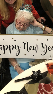 My  year old grandmas reaction to the new year is my mood to the whole past decade