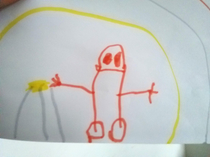 My  year old sons picture of me 