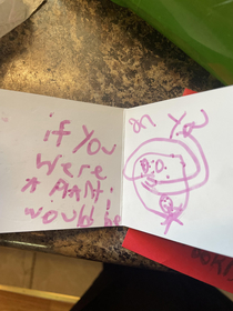 My  year olds Valentines Day card to his best friend