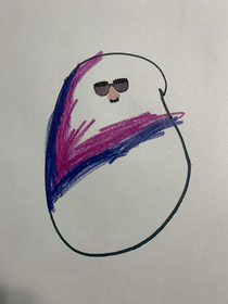 My yo daughter made a ghost for class and I cant stop laughing at it