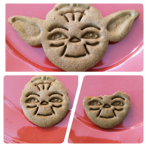 My Yoda gingerbread cookie went from Jedi Master to Emperor to ET