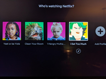 My younger brother always likes to spice up everybodys Netflix profiles