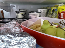 My youngest kid hid his leftover French fries in the fruit bowl so his older brother wouldnt find and eat them It worked