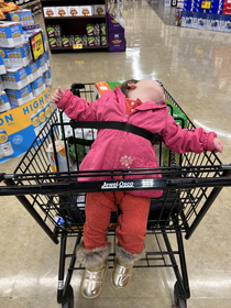 My  yr old cosplaying Jesus at the grocery store