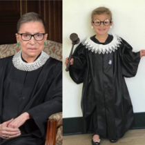 My yr old niece is Justice Ruth Ginsburg for Halloween and Im dead 