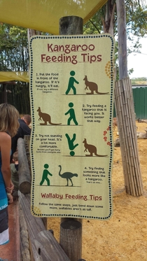 My zoo also had a little fun with their signs