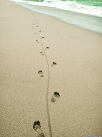 Naked beach walk