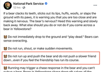 National Park Service bringing the jokes