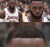 NBA k Graphics so Good you can See Lebrons Hair Implants