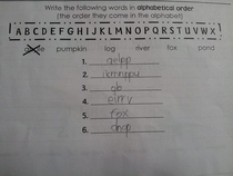 nd Graders homework My friends awesome  yr old son is autistic and takes instructions literally