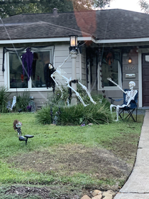Neighbors skeletons are getting rowdy