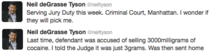 Neil deGrasse Tyson is serving jury duty this week