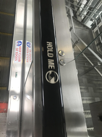 Never before have I so closely identified with an escalator