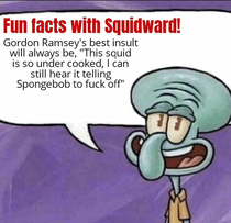 Never disagree with squidward