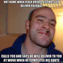 Never had this happen to me before Good Guy FedEx driver