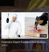 Never knew what a forensic expert did now Im intrigued