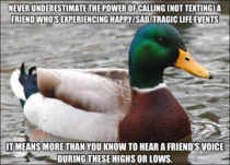 Never underestimate the power of a phone call