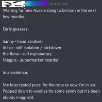 New Aussie slang