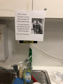 New Coronavirus notice in my workplace