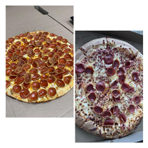 New fanceroni pizza from Little Caesars advertised to have over  pepperonis Got laughed at when I asked for a new pizza