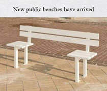 New Public Benches Have Arrived