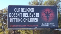 New Satanic Temple Billboard