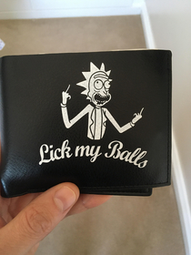 New wallet my partner got me Makes buying things a bit awkward