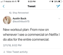 New workout plan 