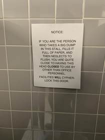 Newest sign at work