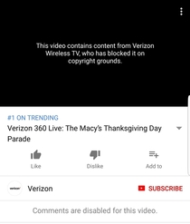 Nice job Verizon