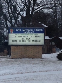 Nice try church