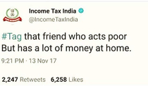 Nice try Income Tax department