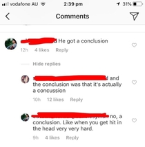 No a conclusion