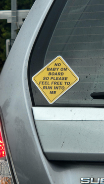 No baby on board