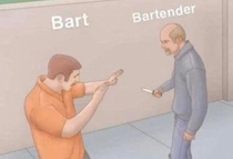 No Bart in my pub
