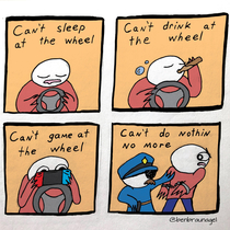 No fun at the wheel