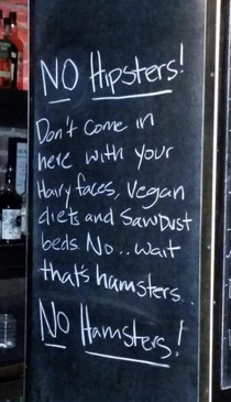 No hipsters