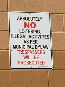 No illegal activities