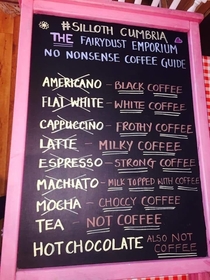 No nonsense coffee guide