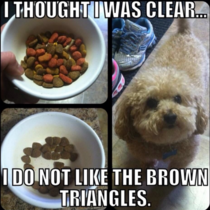 No one likes the brown triangles