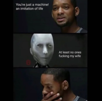 No one told Will Smith that this robot is savage