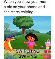 No swiping