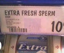 No thanks I prefer spearmint not sperm mint